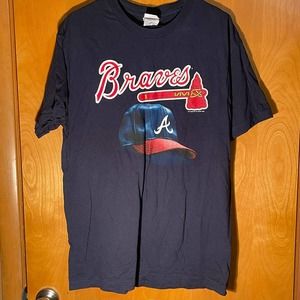 2004 AAA Atlanta Braves MLB Hat Baseball T Shirt Large L‎